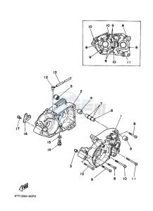 DT125 (3TTW) drawing CRANKCASE