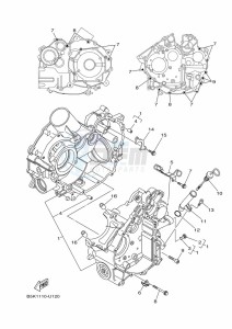 YFM700FWBD KODIAK 700 EPS (BGFB) drawing CRANKCASE