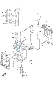 DF 9.9A drawing Cylinder Head