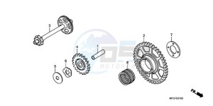 CB600FA39 France - (F / ABS CMF ST) drawing STARTING DRIVEN GEAR