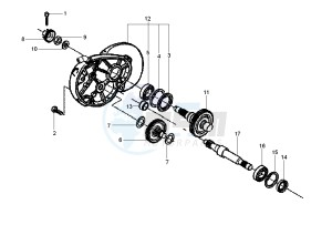 Fly 4T 50 drawing Gear group