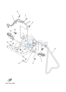 YZ85LW (1SN7 1SN9 1SP7 1SP9) drawing STAND & FOOTREST