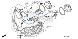 CBR1000RA9 U / ABS drawing HEADLIGHT