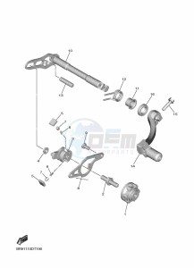 YZ250F (B7B6) drawing SHIFT SHAFT