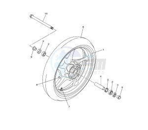 XJ6-N 600 drawing FRONT WHEEL