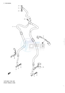 VZR 1800 Z drawing FRONT BRAKE HOSE