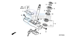 VT750C2F9 Australia - (U / KMH MME) drawing STEERING STEM