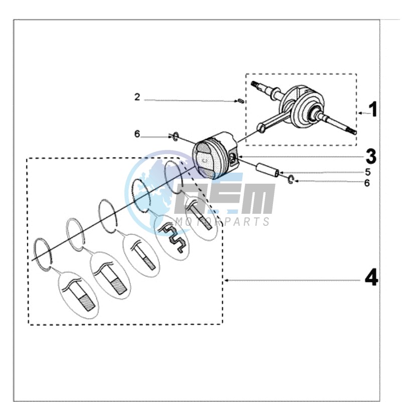 CRANKSHAFT AND CYLINDER