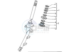 Zip 50 SP drawing Steering bearing ball tracks