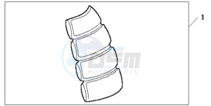 CBF1000S9 France - (F / ABS CMF) drawing TANK PAD 2