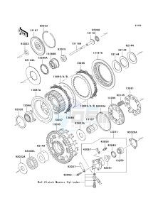 VN 1600 F [VULCAN 1600 MEAN STREAK] (6F) F6F drawing CLUTCH