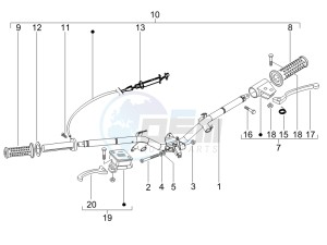 Liberty 200 4t Sport e3 drawing Handlebars - Master cilinder