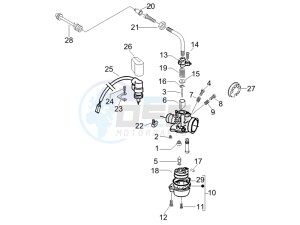 S 50 2T UK drawing Carburetor components