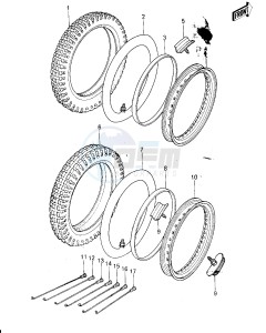 KX 250 A (A4-A5) drawing WHEELS_TIRES -- 78-79- -