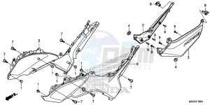 NC700SDD NC700S Dual Cluth ABS 2ED drawing SIDE COVER