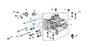 HD 300I ABS (L9) EU drawing CYLINDER HEAD KPL.