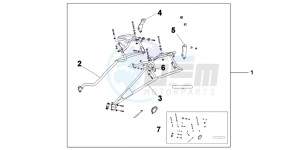 XL700VAB TRANSALP E drawing PANNIER STAY