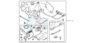 CBR600RA9 Korea - (KO / ABS) drawing AVERTO ALARM KIT