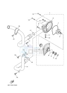 MTN1000 MT-10 MT-10 (B677) drawing WATER PUMP