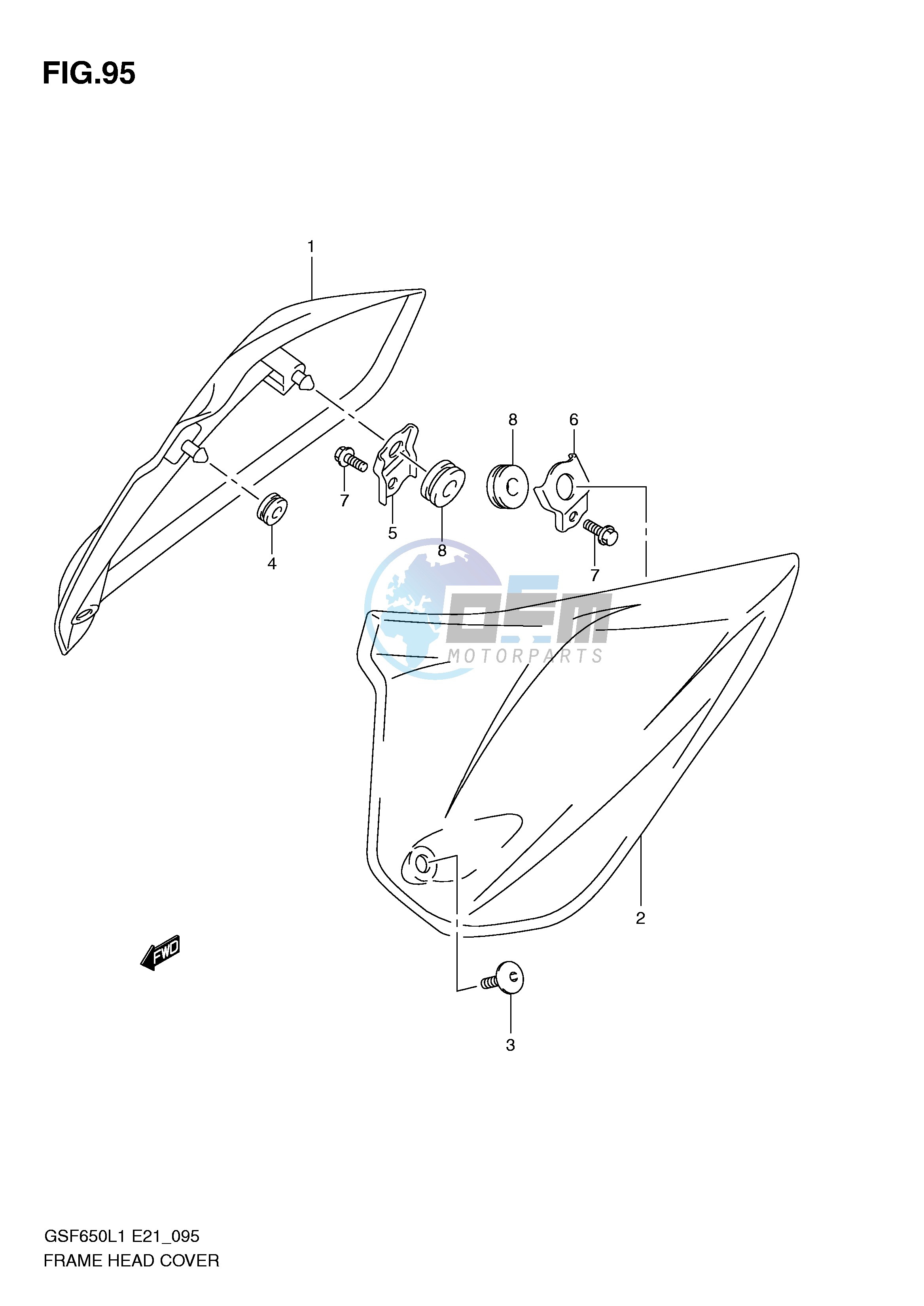 FRAME HEAD COVER (GSF650L1 E21)