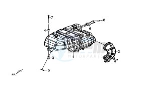 MAXSYM 600 I ABS EXECUTIVE (LX60A3-EU) (E4) (L7-M0) drawing AIR-C BOX ASSY