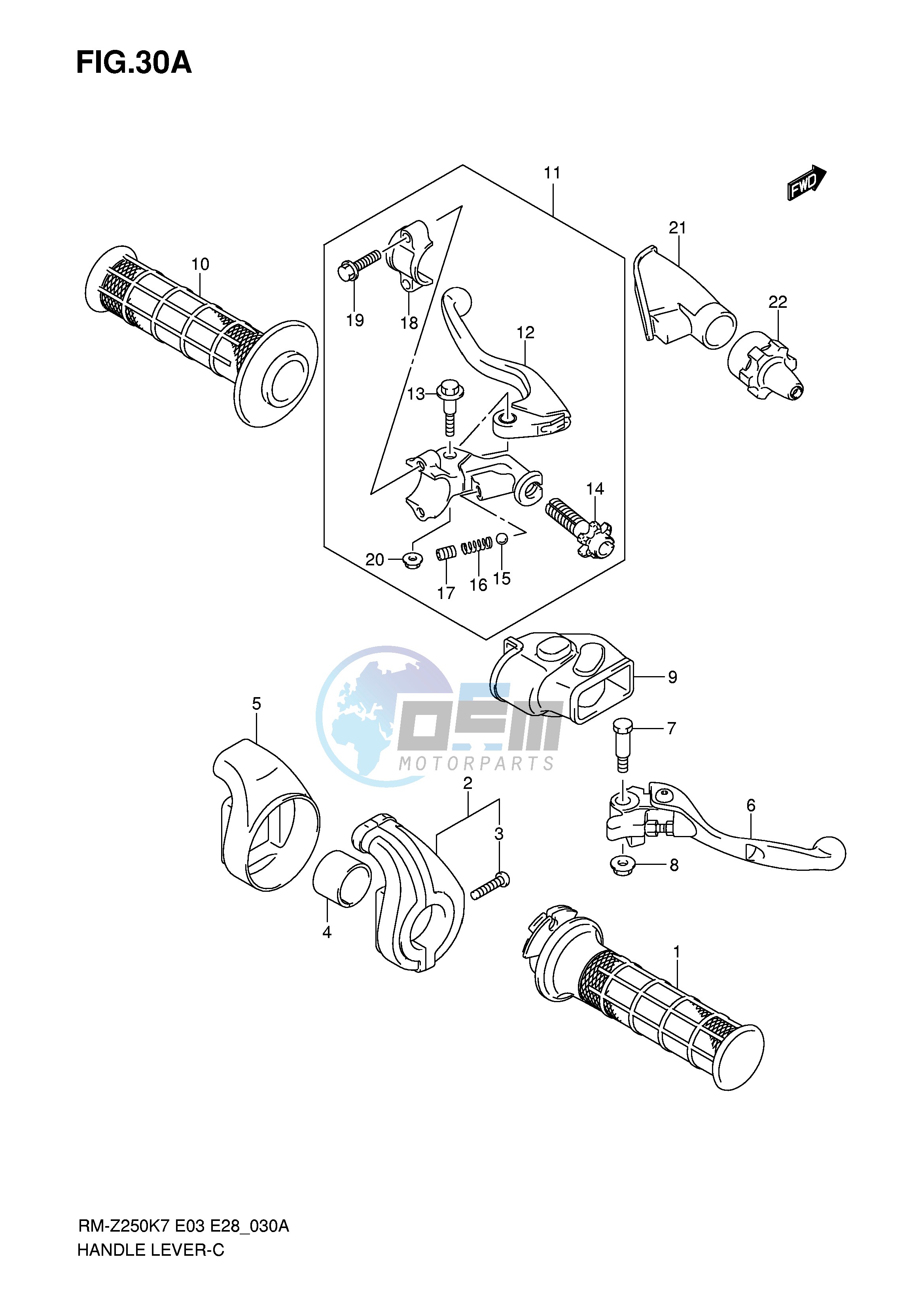 HANDLE LEVER (MODEL K8 K9)