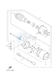 YW125CB BW'S 125 (37D7) drawing STARTING MOTOR