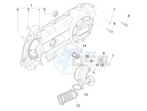 SPRINT 50 4T 3V E4-2020 (NAFTA) drawing Crankcase cover - Crankcase cooling