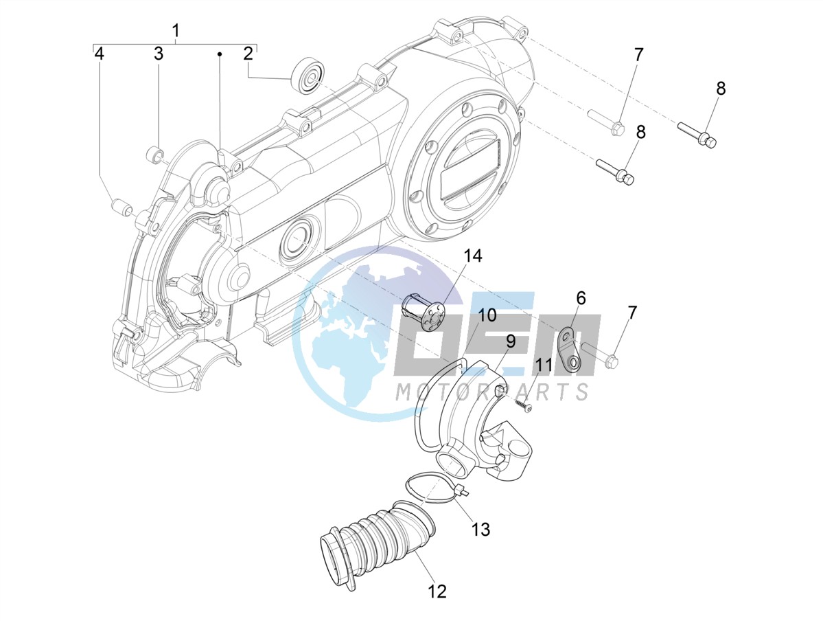 Crankcase cover - Crankcase cooling