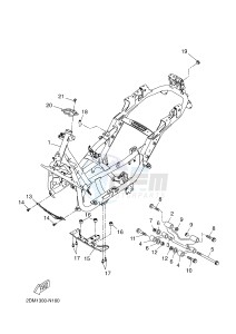 YP125RA (ABS) X-MAX 125 ABS (2DM2 2DM2) drawing FRAME