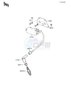 KZ 250 L [CSR BELT] (L1) [CSR BELT] drawing IGNITION COIL