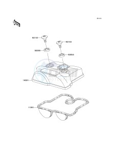 KX 250 T [KX250F] (TF) T6F drawing CYLINDER HEAD COVER