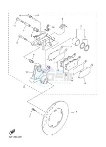 YZF-R6 600 R6 (1JSG 1JSH) drawing REAR BRAKE CALIPER