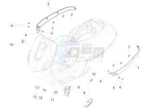 LXV 150 4T 3V IE NOABS E3 (APAC) drawing Side cover - Spoiler