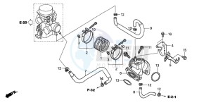 VT750CA drawing INTAKE MANIFOLD