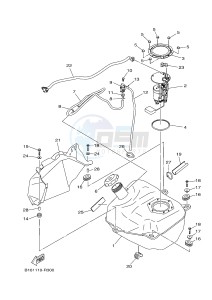 YFM700FWBD YFM70KPSG KODIAK 700 EPS SPECIAL EDITION (B323) drawing FUEL TANK