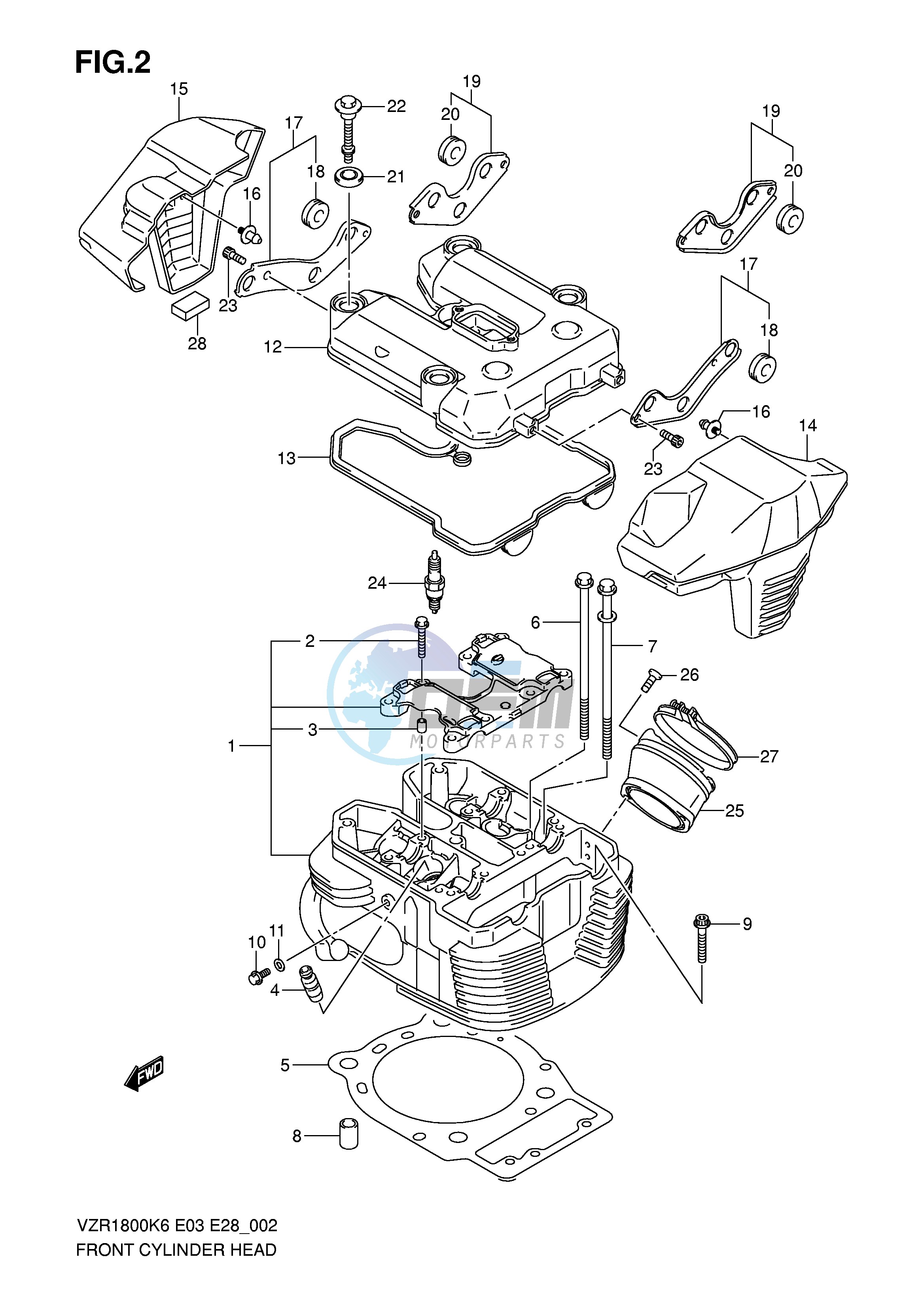 FRONT CYLINDER HEAD