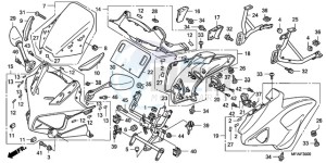 CBF1000S9 UK - (E / ABS MKH) drawing COWL