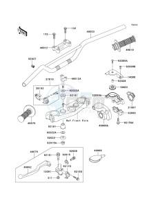 KX 125 M (M3) M3 drawing HANDLEBAR