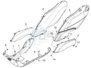 Fly 50 4t (NSE1000U03) drawing Side cover - Spoiler