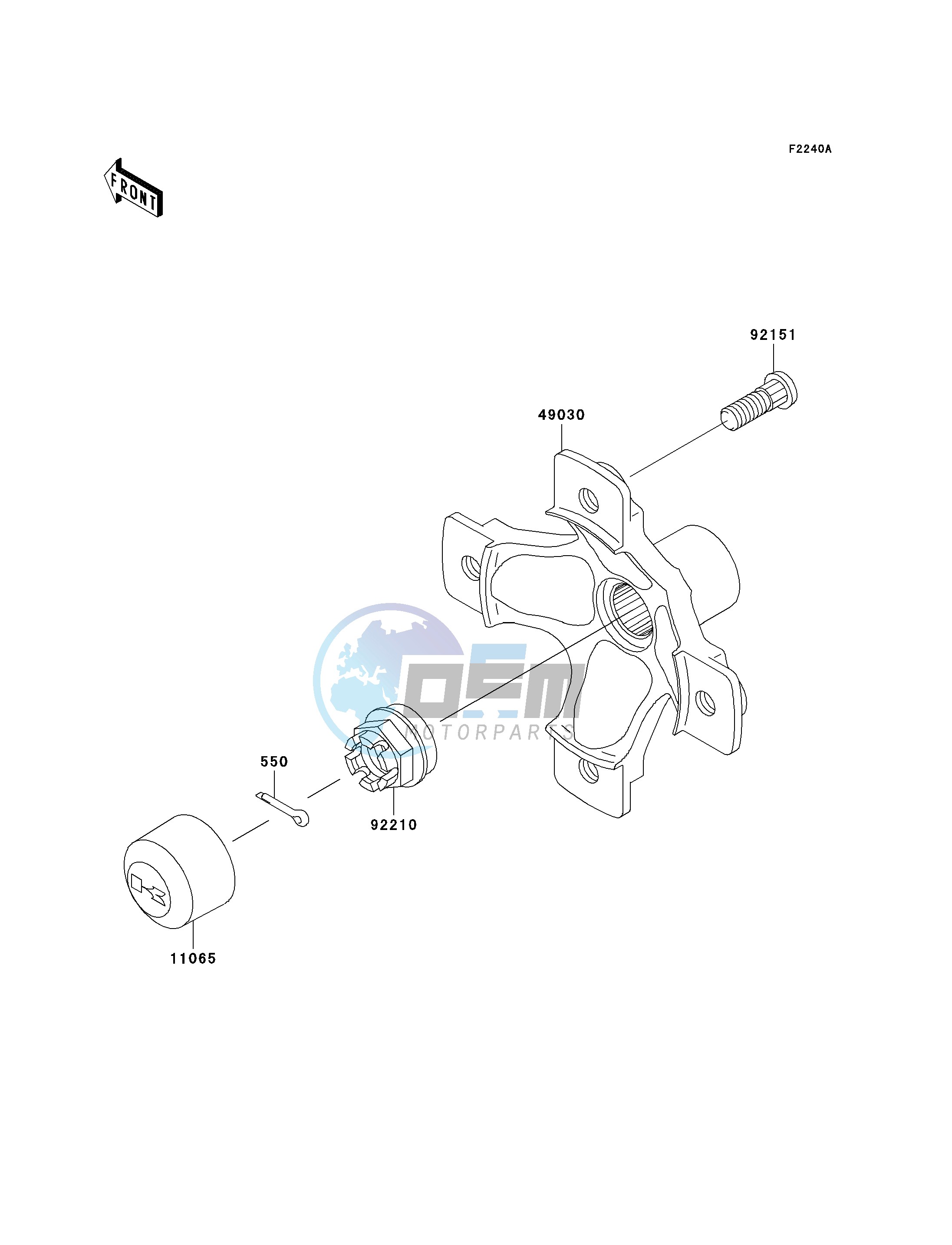 REAR HUB-- JKAVFEA1 3B539293 - - -