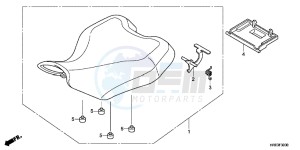 TRX500FED TRX500FE Europe Direct - (ED) drawing SEAT