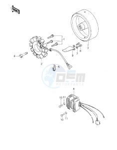 KZ 650 F (F1) drawing GENERATOR_REGULATOR