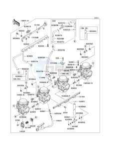 ZG 1000 A [CONCOURS] (A20) A20 drawing CARBURETOR