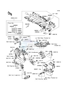 VERSYS KLE650B8F GB XX (EU ME A(FRICA) drawing Chassis Electrical Equipment