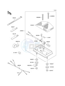 KLX 300 A [KLX300R] (A2-A6) [KLX300R] drawing TAILLIGHT-- S- -