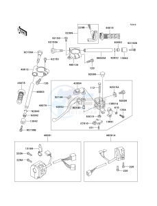 ZX 900 C [NINJA ZX-9R] (C1-C2) [NINJA ZX-9R] drawing HANDLEBAR