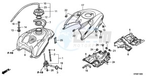 TRX700XX9 Australia - (U) drawing FUEL TANK