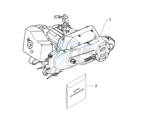 LX 50 2T drawing Engine assembly