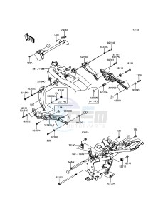 Z800 ABS ZR800BDS FR GB XX (EU ME A(FRICA) drawing Engine Mount